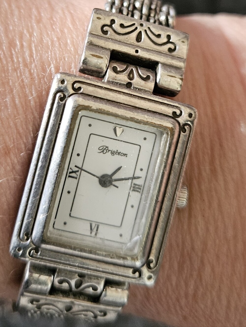 Brighton Tivoli Vintage Silver-Tone Watch – New Battery & Working